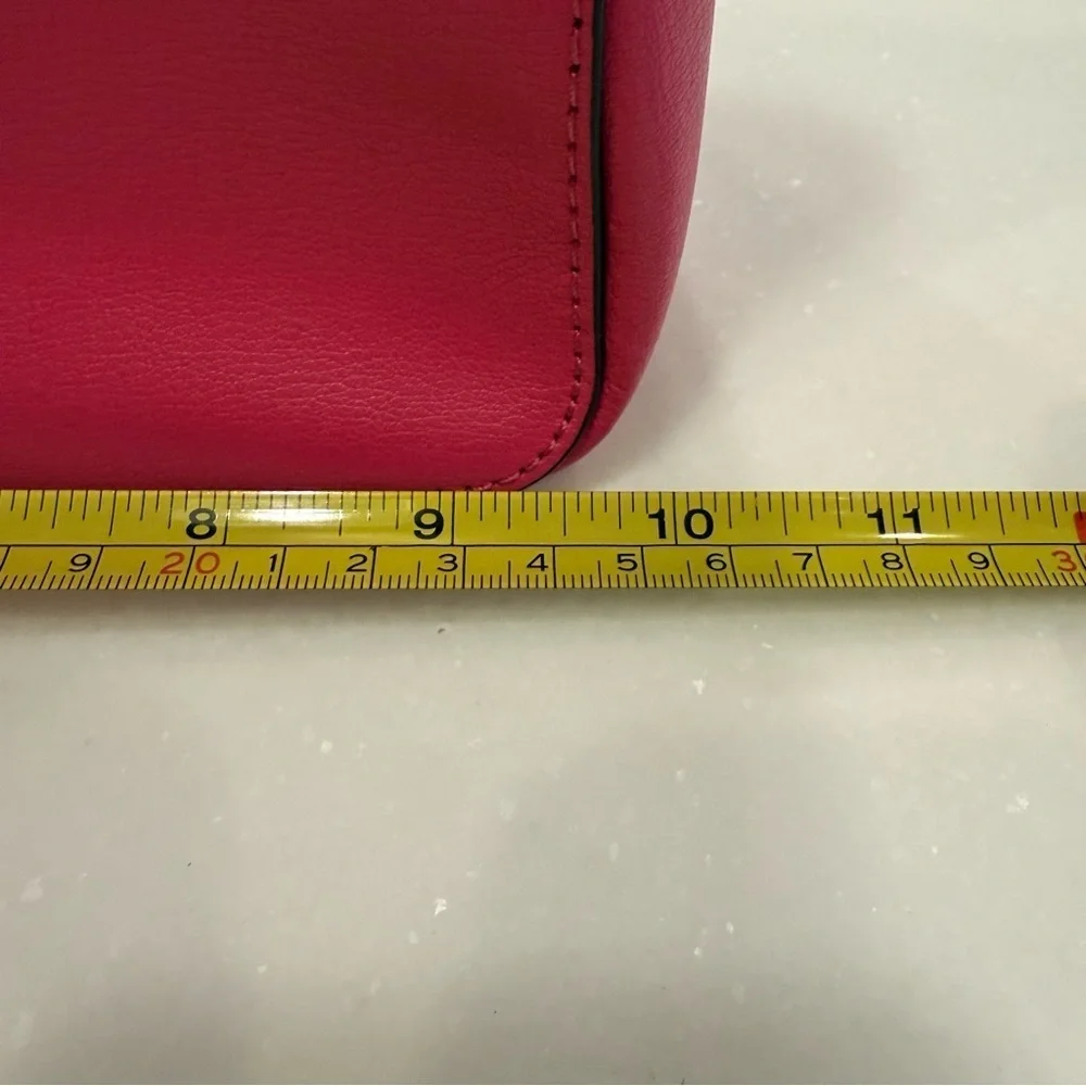 KATE SPADE Adel Pink Leather Medium Top Zip Crossbody Bag NEW